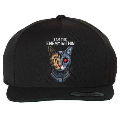 I Am The Enemy Within Wool Snapback Cap