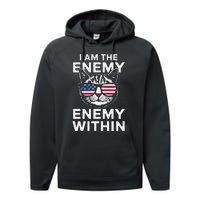 I Am The Enemy Within Performance Fleece Hoodie