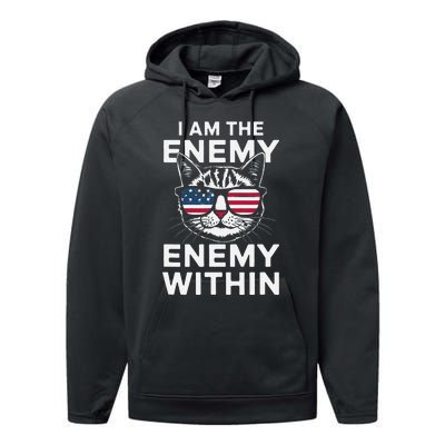 I Am The Enemy Within Performance Fleece Hoodie