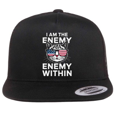 I Am The Enemy Within Flat Bill Trucker Hat