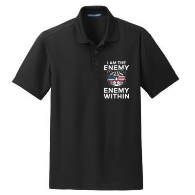 I Am The Enemy Within Dry Zone Grid Polo