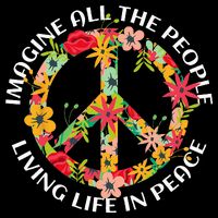 Imagine All The People Living Life In Peace Zip Tote Bag