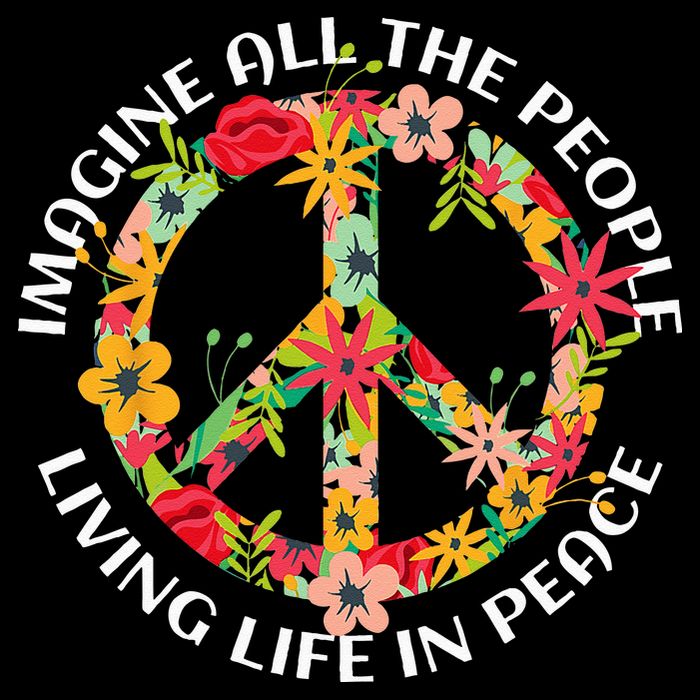Imagine All The People Living Life In Peace Zip Tote Bag