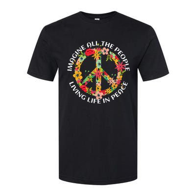 Imagine All The People Living Life In Peace Softstyle CVC T-Shirt