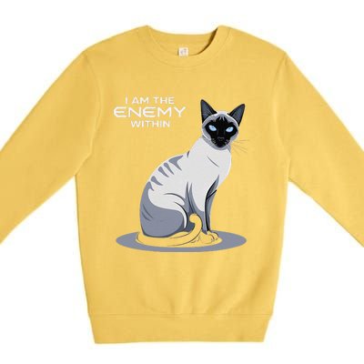 I Am The Enemy Within Premium Crewneck Sweatshirt