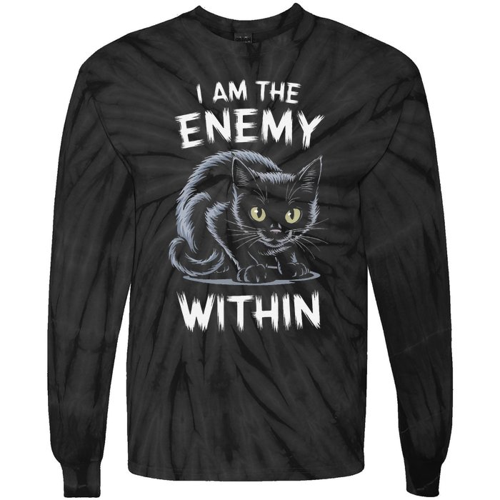 I Am The Enemy Within Tie-Dye Long Sleeve Shirt