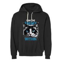 I Am The Enemy Within Garment-Dyed Fleece Hoodie