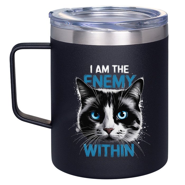 I Am The Enemy Within 12oz Stainless Steel Coffee Mug