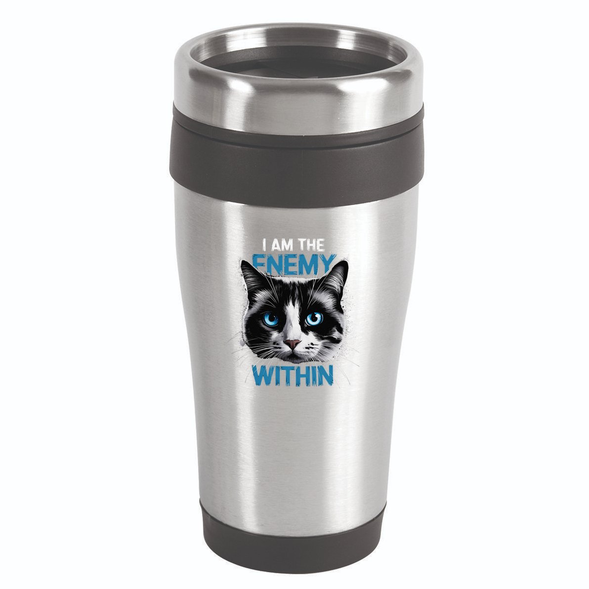 I Am The Enemy Within 16oz Travel Tumbler
