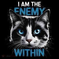 I Am The Enemy Within Cropped Pullover Crew