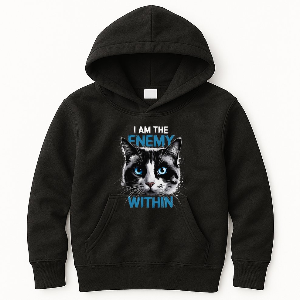 I Am The Enemy Within Kids Hoodie