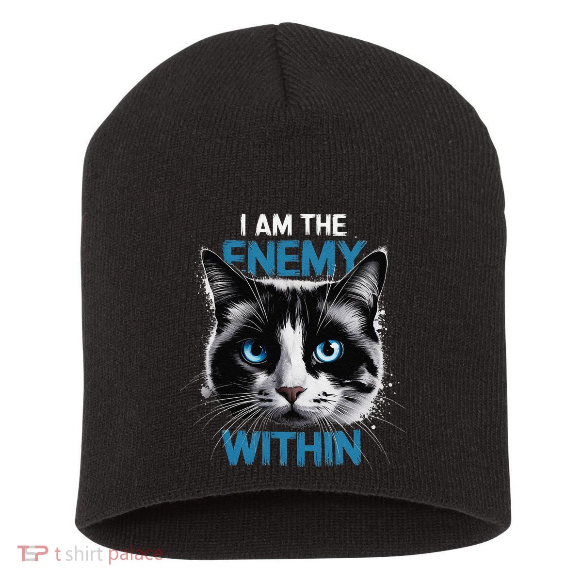 I Am The Enemy Within Short Acrylic Beanie