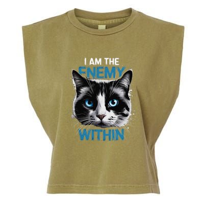 I Am The Enemy Within Garment-Dyed Women's Muscle Tee