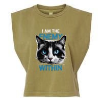 I Am The Enemy Within Garment-Dyed Women's Muscle Tee