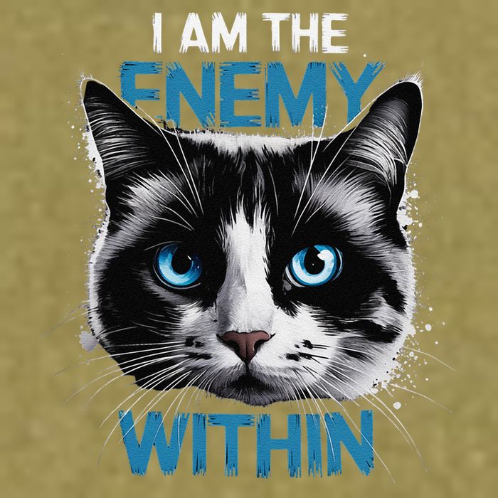 I Am The Enemy Within Garment-Dyed Women's Muscle Tee