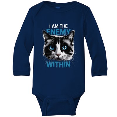 I Am The Enemy Within Baby Long Sleeve Bodysuit