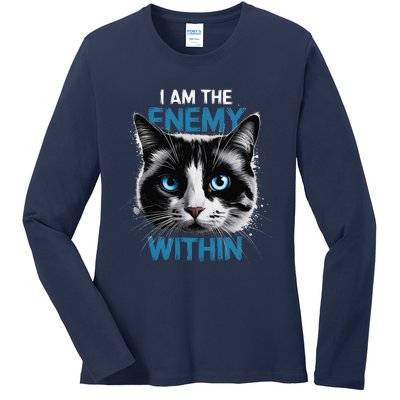 I Am The Enemy Within Ladies Long Sleeve Shirt