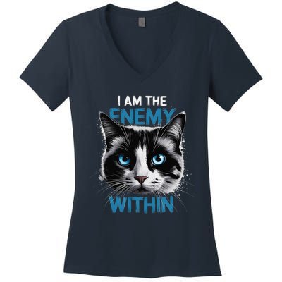 I Am The Enemy Within Women's V-Neck T-Shirt