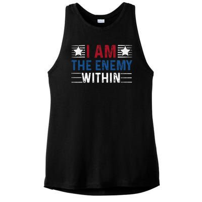 I Am The Enemy Within Ladies PosiCharge Tri-Blend Wicking Tank