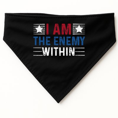 I Am The Enemy Within USA-Made Doggie Bandana