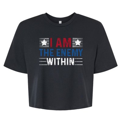 I Am The Enemy Within Bella+Canvas Jersey Crop Tee