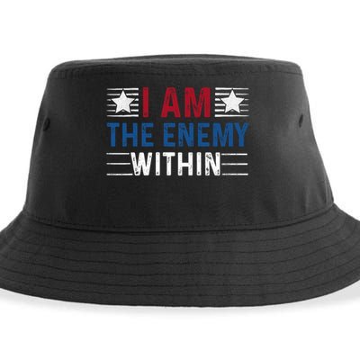 I Am The Enemy Within Sustainable Bucket Hat