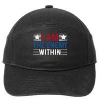 I Am The Enemy Within 7-Panel Snapback Hat