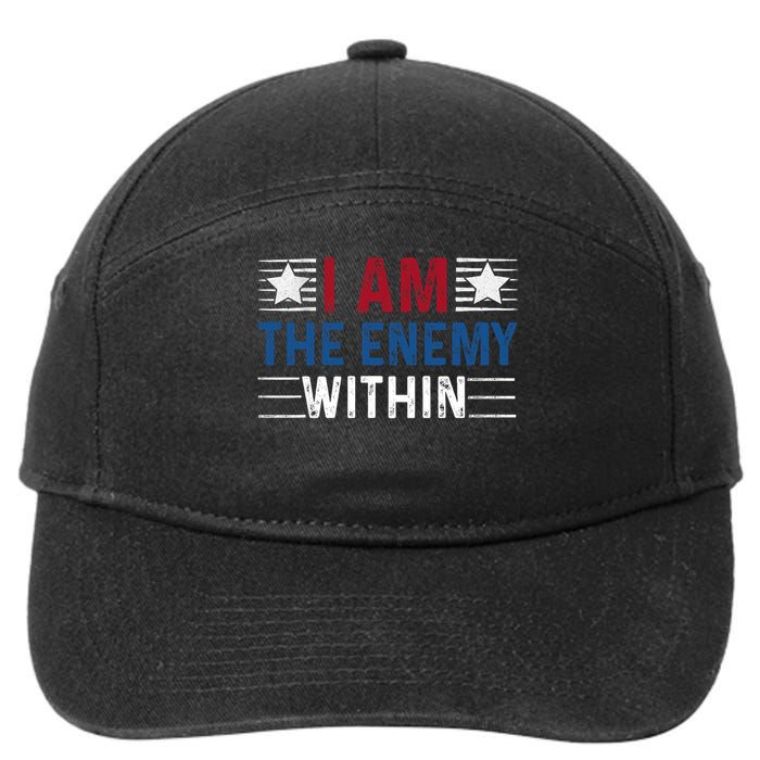 I Am The Enemy Within 7-Panel Snapback Hat