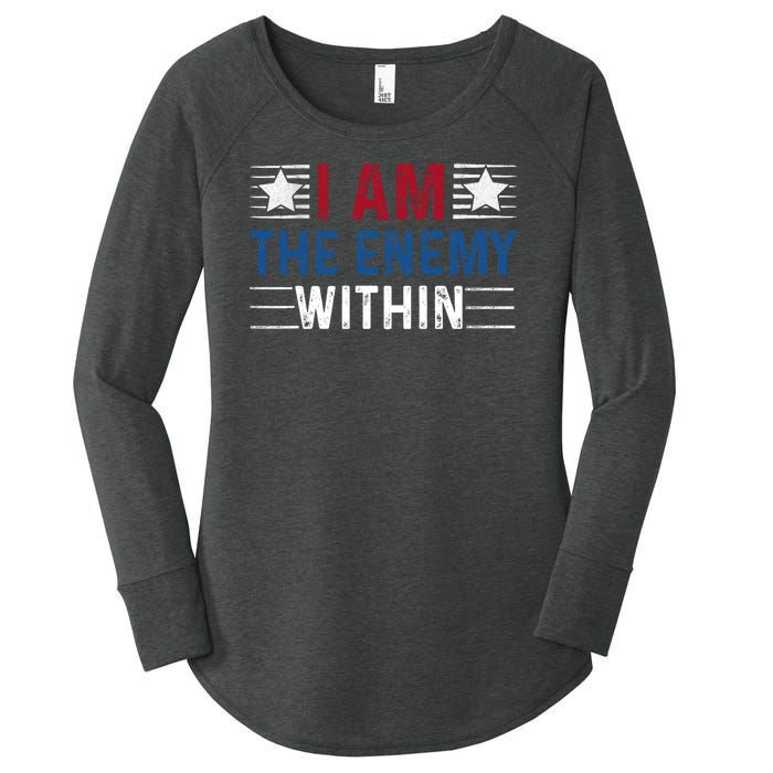 I Am The Enemy Within Women's Perfect Tri Tunic Long Sleeve Shirt