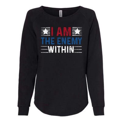 I Am The Enemy Within Womens California Wash Sweatshirt