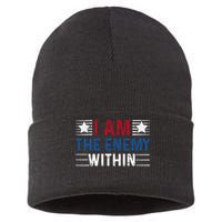 I Am The Enemy Within Sustainable Knit Beanie