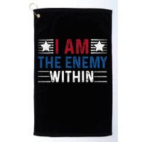 I Am The Enemy Within Golf Towel