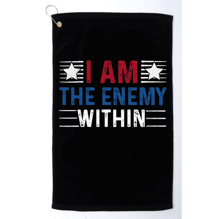 I Am The Enemy Within Golf Towel