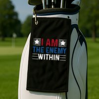 I Am The Enemy Within Golf Towel