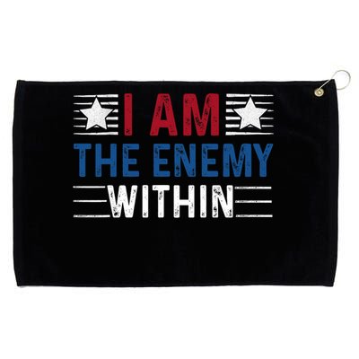 I Am The Enemy Within Grommeted Golf Towel