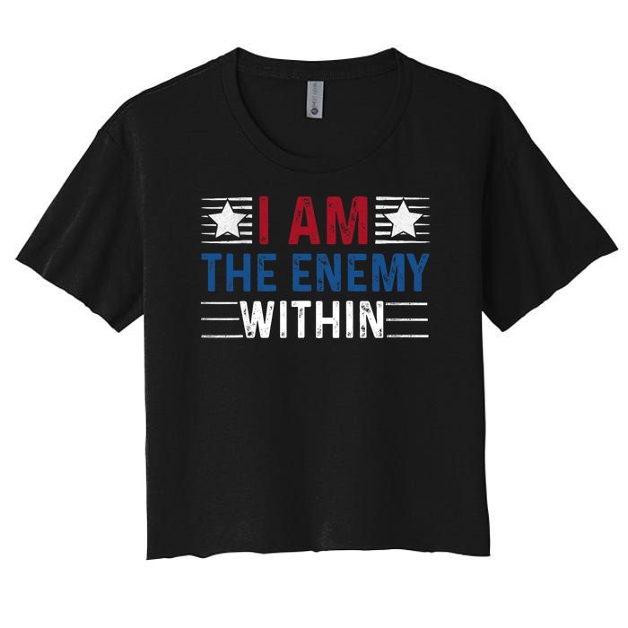 I Am The Enemy Within Women's Crop Top Tee