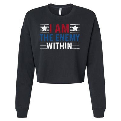 I Am The Enemy Within Cropped Pullover Crew
