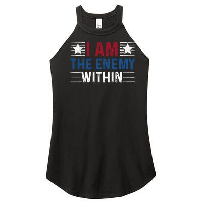 I Am The Enemy Within Women’s Perfect Tri Rocker Tank