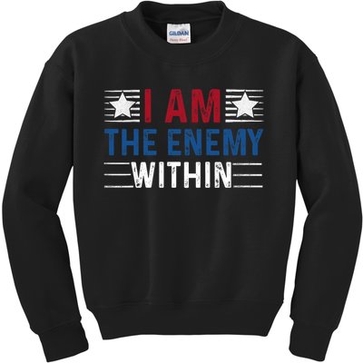 I Am The Enemy Within Kids Sweatshirt