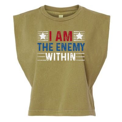 I Am The Enemy Within Garment-Dyed Women's Muscle Tee