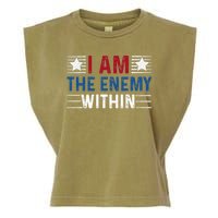 I Am The Enemy Within Garment-Dyed Women's Muscle Tee