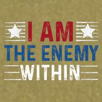I Am The Enemy Within Garment-Dyed Women's Muscle Tee