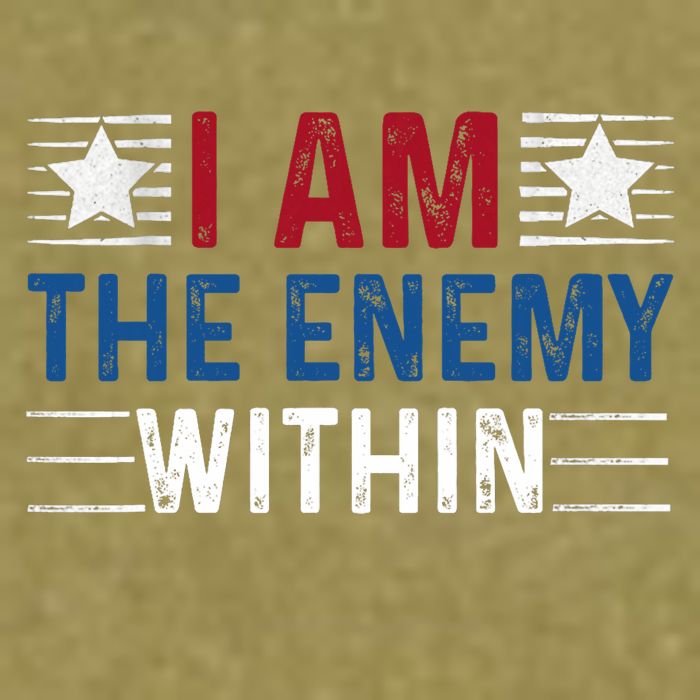 I Am The Enemy Within Garment-Dyed Women's Muscle Tee