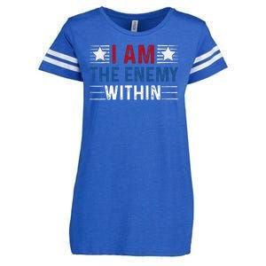 I Am The Enemy Within Enza Ladies Jersey Football T-Shirt