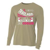 IM A Track Mom Like A Normal Mom Only Cooler Running Mom Cooling Performance Long Sleeve Crew