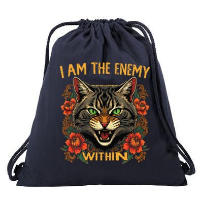 I Am The Enemy Within Kamala Harris 2024 Drawstring Bag