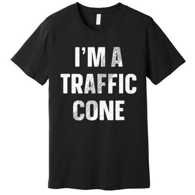 Im A Traffic Cone Adult Kids Costume Funny Halloween Premium T-Shirt