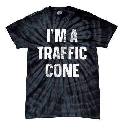 Im A Traffic Cone Adult Kids Costume Funny Halloween Tie-Dye T-Shirt