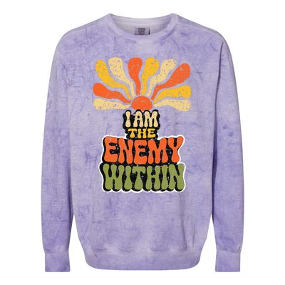 I Am The Enemy Within Kamala Harris Harris Walz 2024 Colorblast Crewneck Sweatshirt