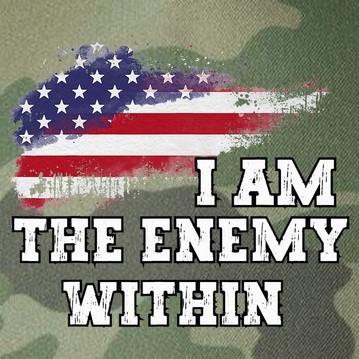 I Am The Enemy Within Legacy Tie Dye Trucker Hat